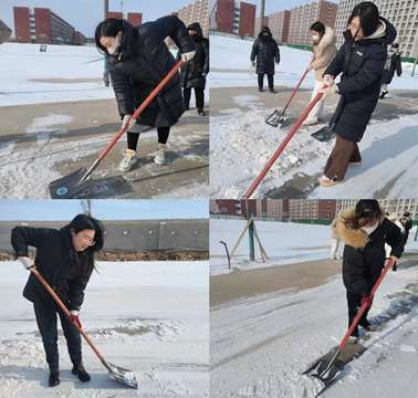 扫雪护行，情暖人心